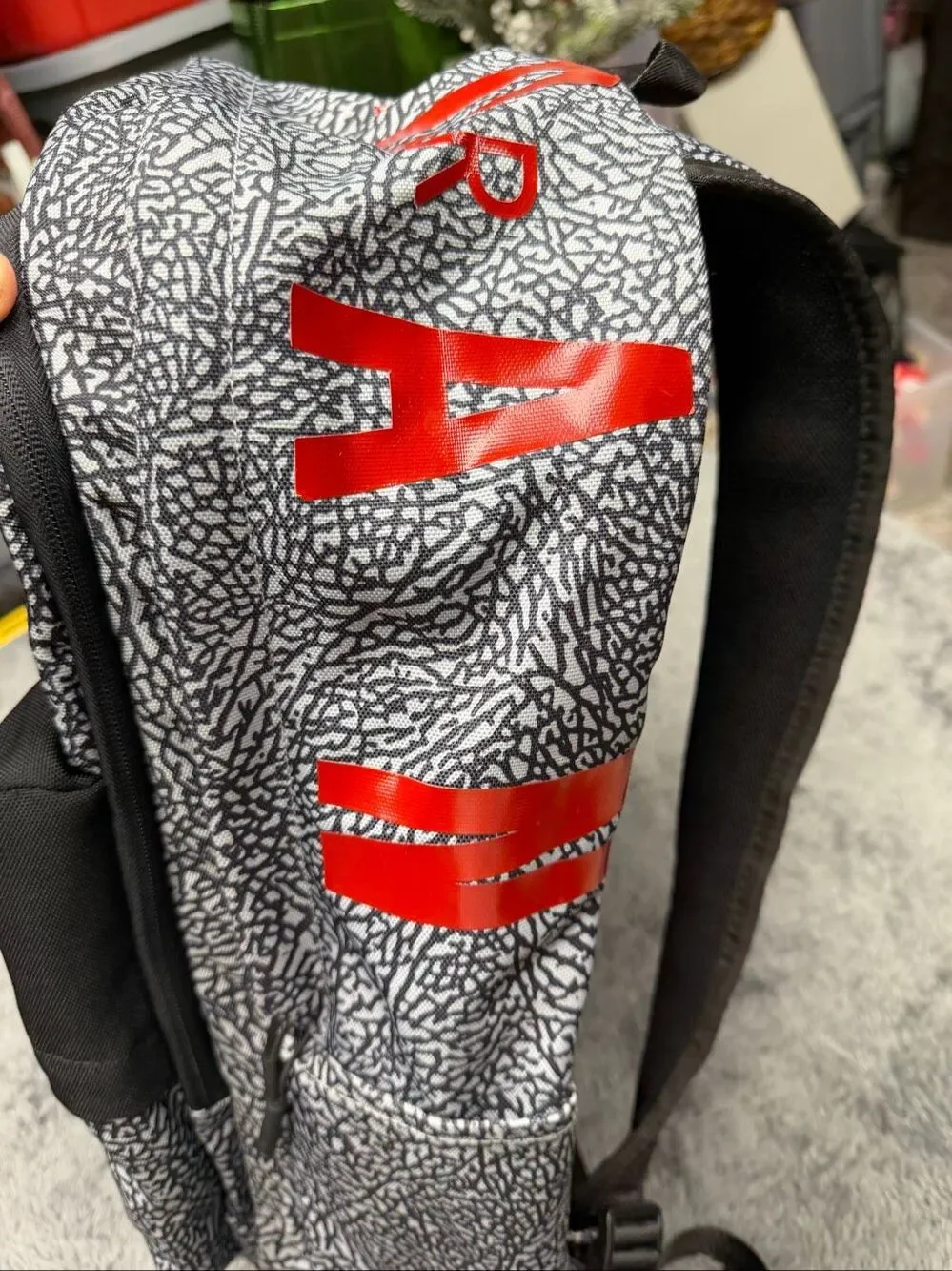 Air Jordan Air Patrol Black Cement Backpack, brand new!